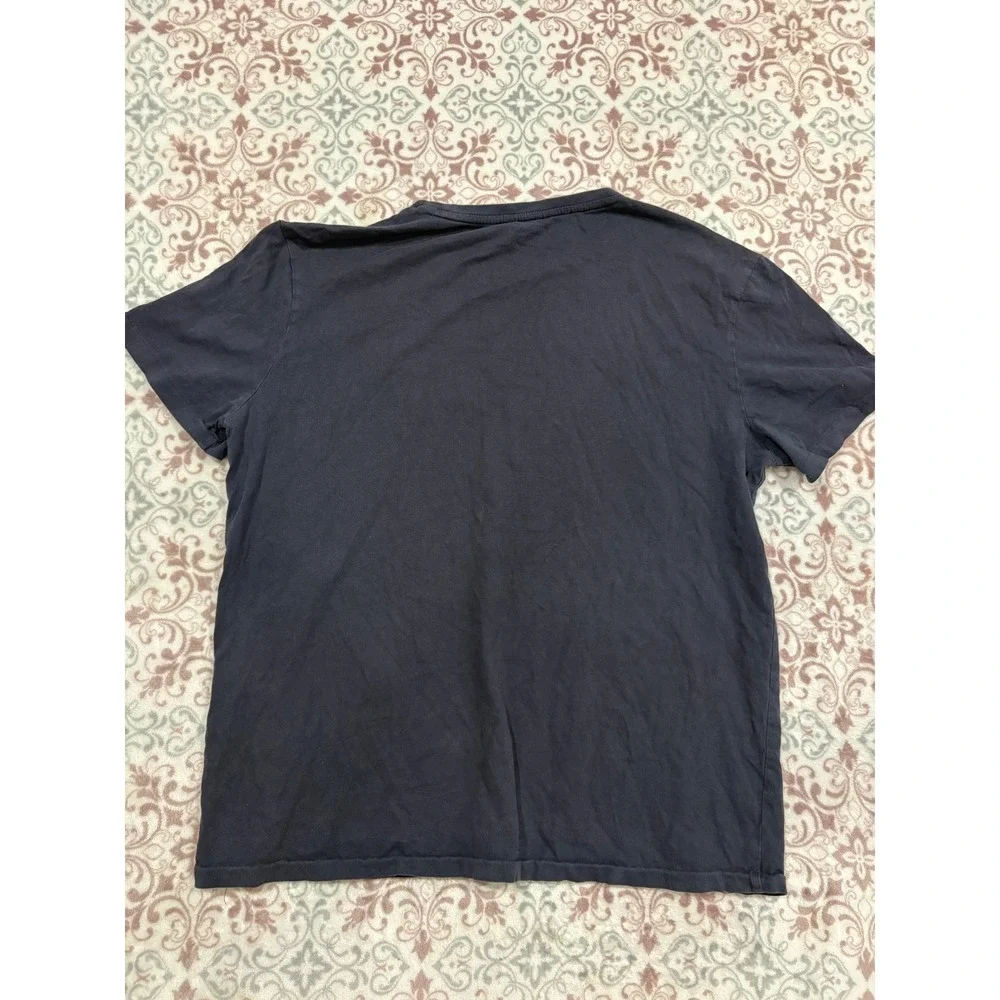 Polo Ralph Lauren Mens Navy Blue Crew Neck Short Sleeve T-Shirt Size Large Pony